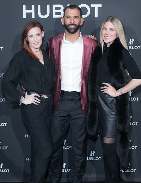 step and repeat backdrop Hublot